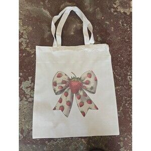 Tote Strawberry Bow